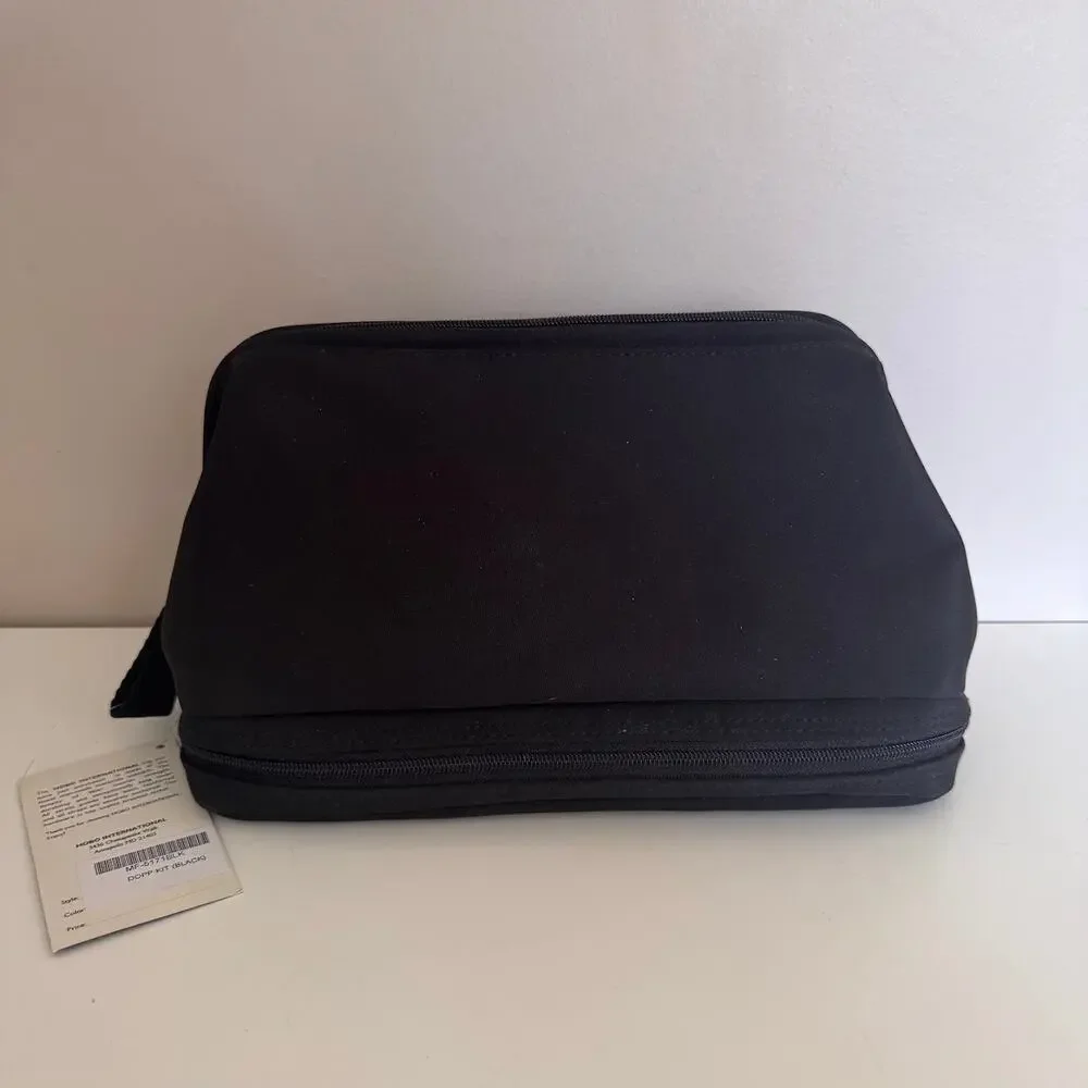 Hobo International Black Dopp Kit Travel Organizer New
